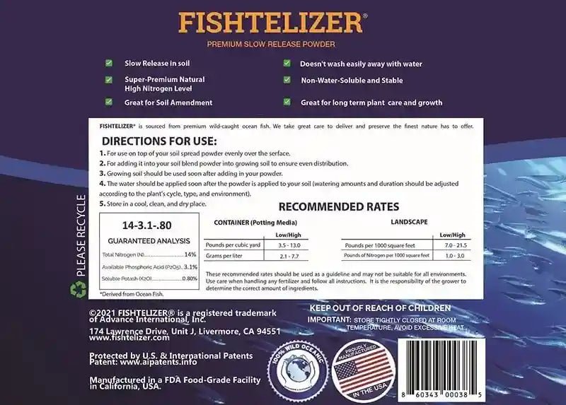 Fishtelizer® - All Natural Patented, Premium Fish Fertilizer For Plants & Vegetables - Fishtelizer® by Advance Intl.